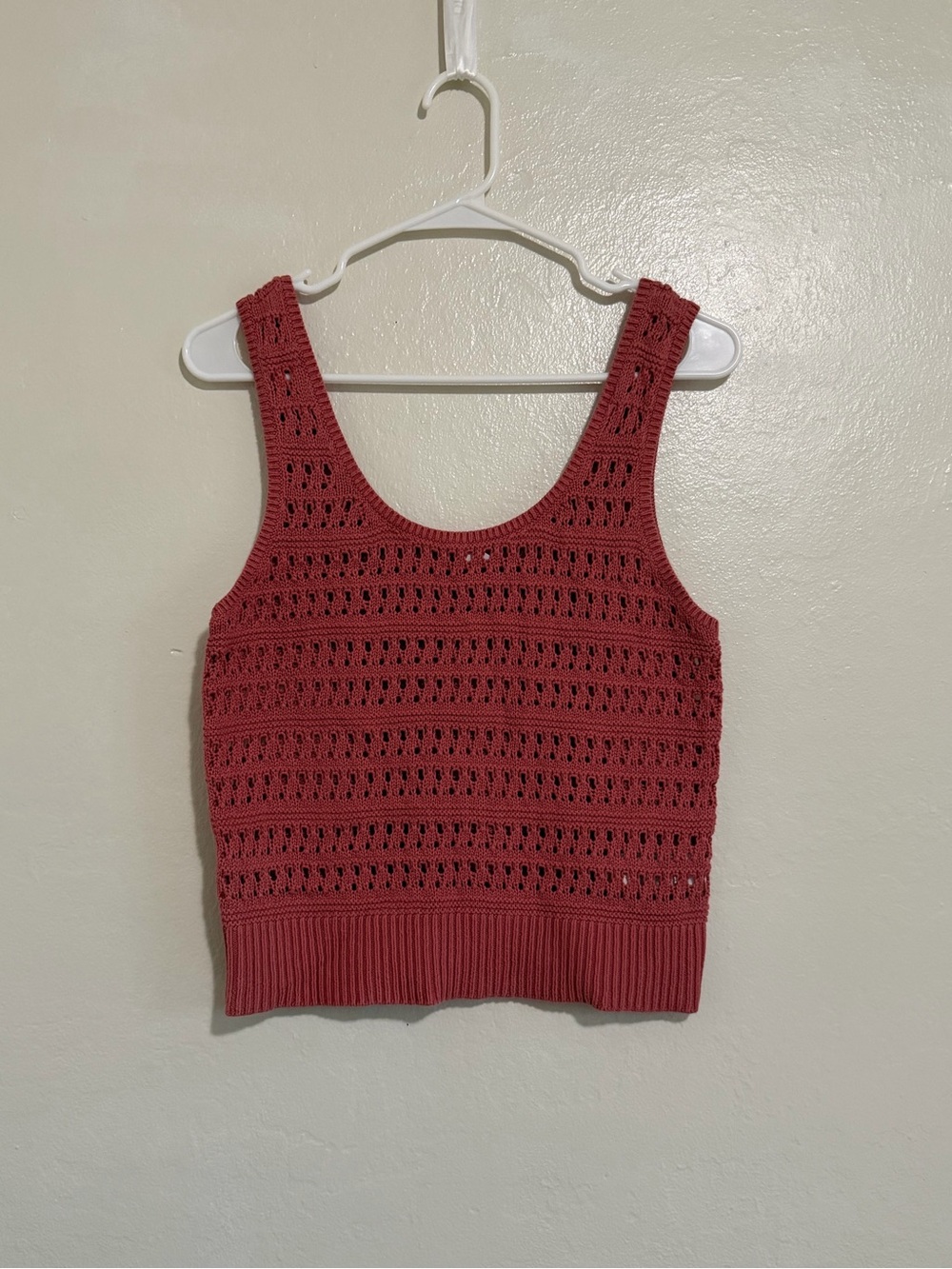 Old Navy Rust Red Knit Tank Top